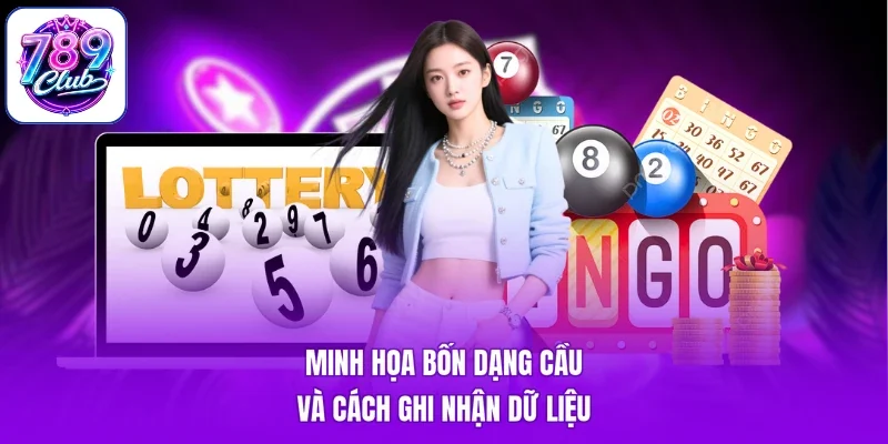 Minh họa bốn dạng cầu và cách ghi nhận dữ liệu
